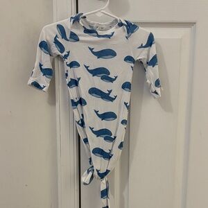 Angel Dear Bamboo Whale Knotted Gown